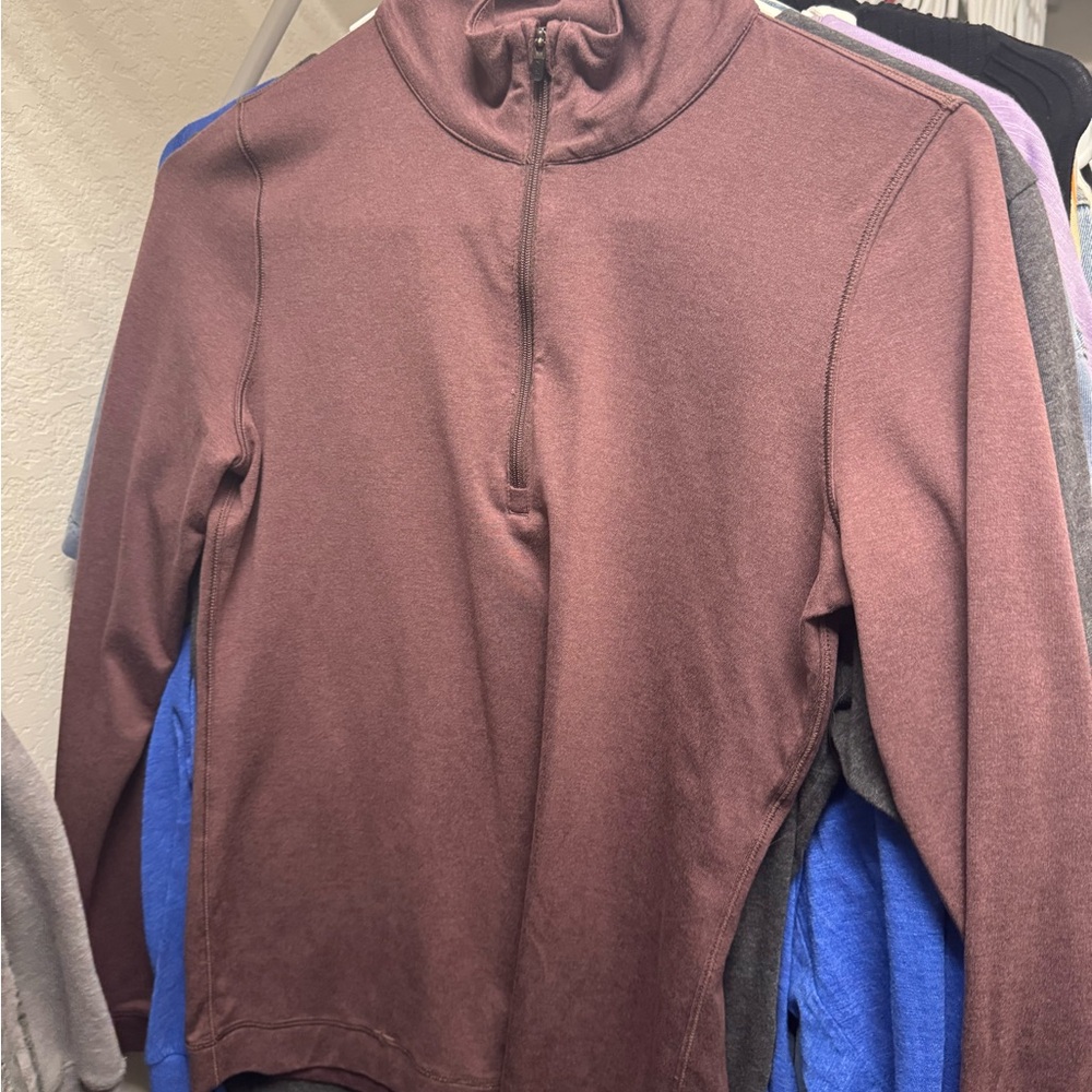 Vuori Mulberry Quarter-Zip Top